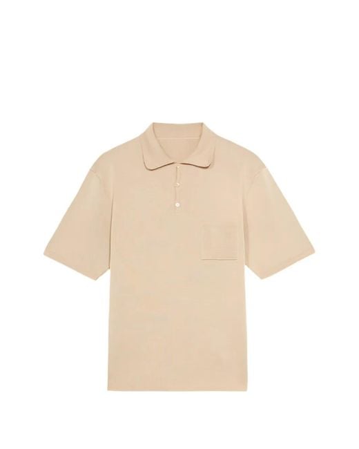 Fortela Natural Cris Chest-Pocket Ribbed Polo Shirt for men