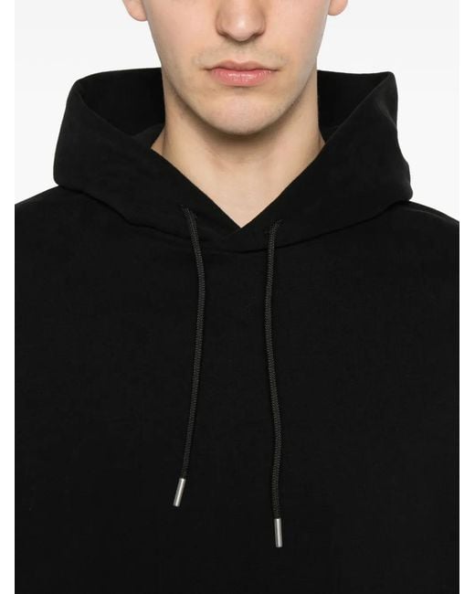 Sandro Black Oversize-Fit Hoodie for men