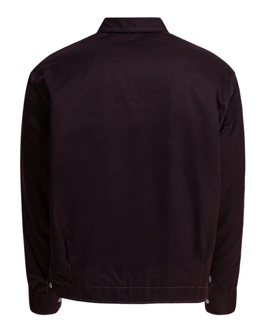 Needles Blue Patch-Pocket Zip-Up Jacket for men