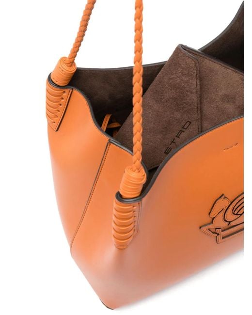 Etro Orange Kleine Libra Tote Bag