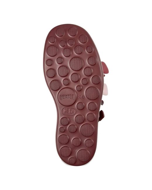 Camper Pink Pelotas Flota Up Flower-Appliqué Sandals