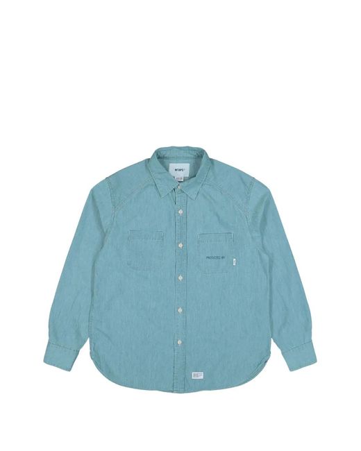 (w)taps Blue Cb Long-Sleeved Shirt for men