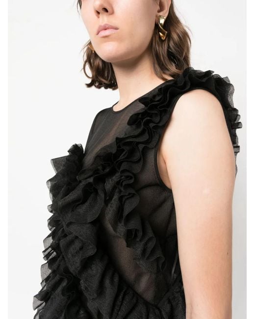 Ulla Johnson Black Winnifred Sleeveless Top