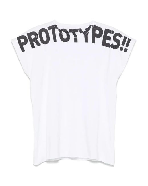 Camiseta Waffle Muscle PROTOTYPES de hombre de color White