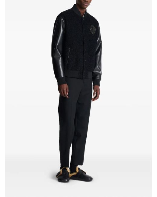 Bomber Varsity di Balmain in Black da Uomo