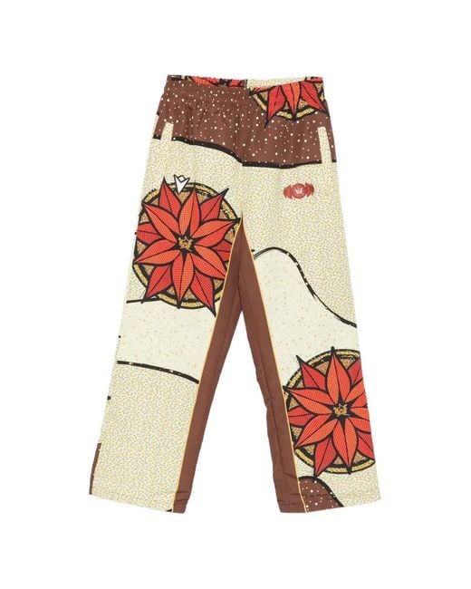 Pantofola D Oro White X Thebe Magugy Graphic-Print Trousers for men