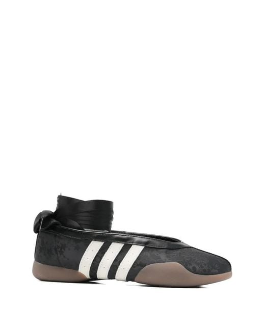 Adidas Black Taekwondo Mei Ballet Three-Stripe Sneakers