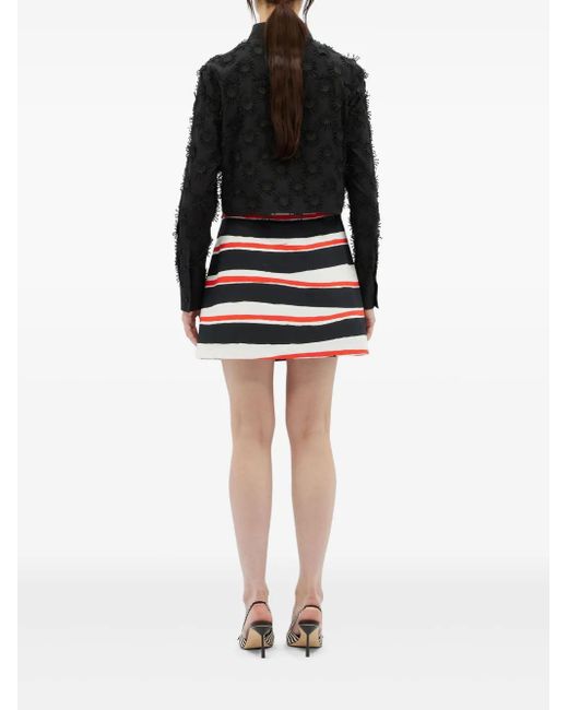 MSGM Mini-Rok Met Print in het White