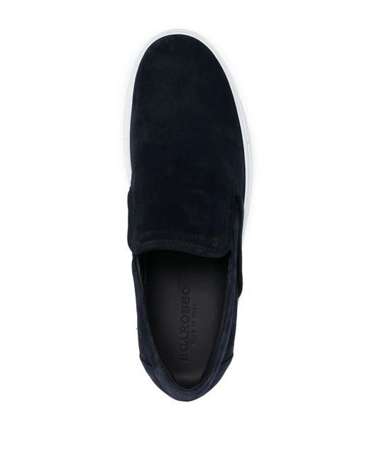 Scarosso Blue Slip-On Sneakers for men