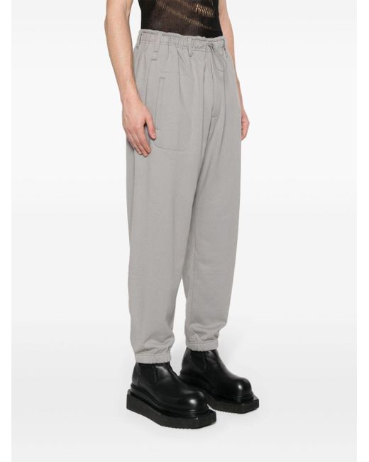 Y-3 Gray toggle-fastening Track Pants