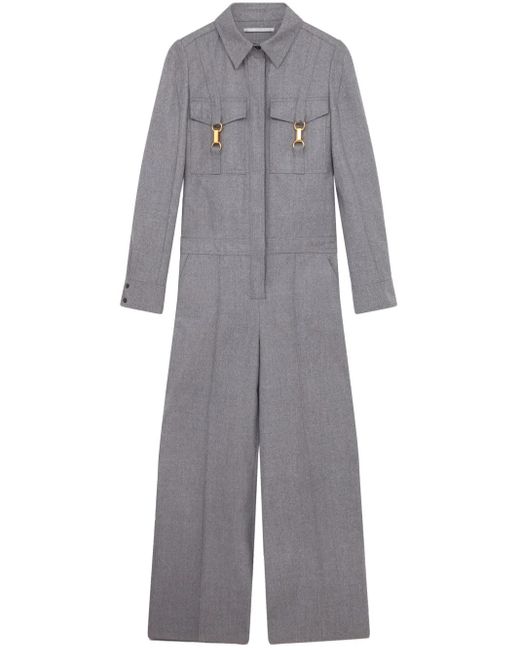 Stella McCartney フランネル ジャンプスーツ Gray