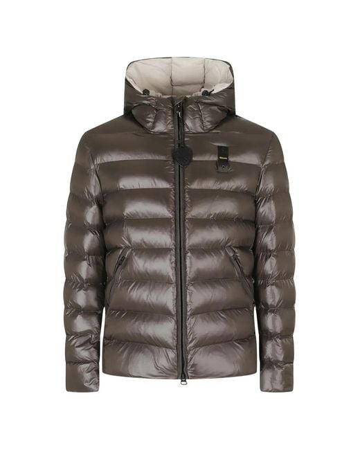 Blauer Brown Adams Quilted Hooded Jacket for men