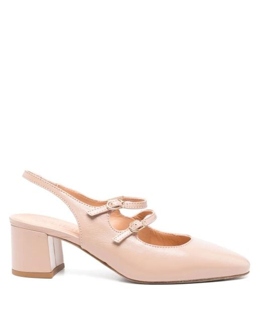 Julie Dee レザーパンプス Pink