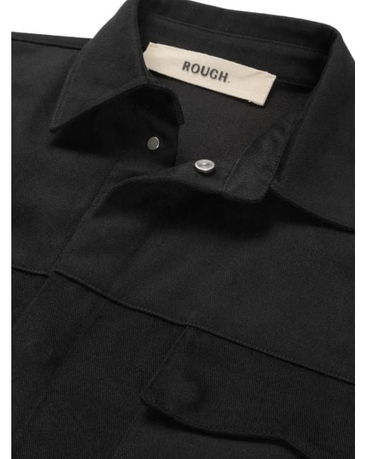 Camisa con estampado gráfico ROUGH de color Black