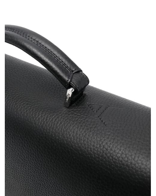 Aspinal City Leren Aktetas in het Black voor heren