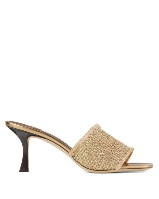 Jimmy Choo Metallic 70Mm Alexia Sandals