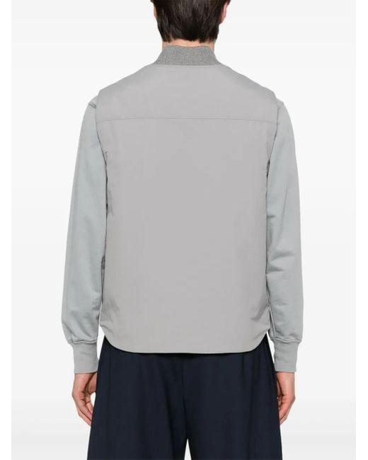 Dolce & Gabbana Gray Logo-Patch Gilet for men