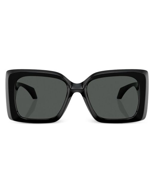 Versace Black Medusa-plaque Oversized-frame Sunglasses