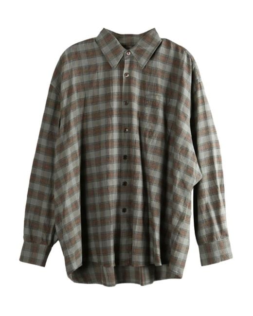 Our Legacy Gray Borrowed Shirt for men
