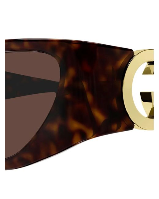 Gucci Brown Cat-Eye Frame Sunglasses