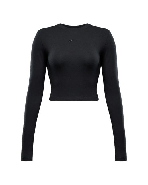 Nike Black Slim Cropped Top
