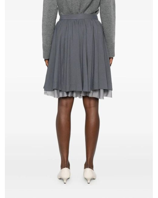 THE GARMENT Gray Tiered Pleated Skirt