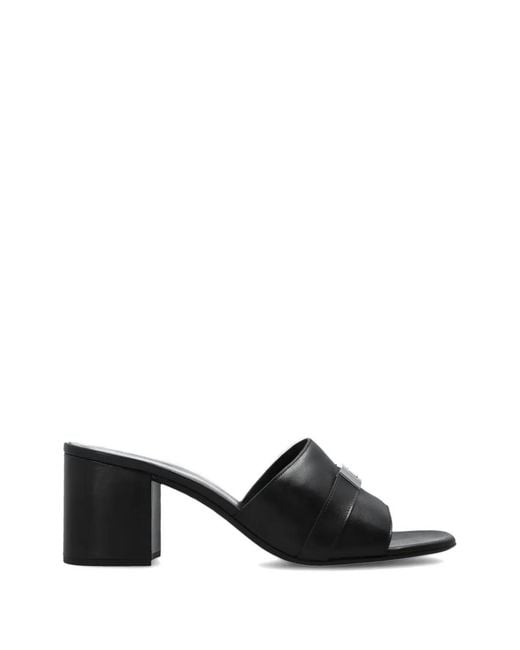 Tory Burch Black Leelee Leather Mules