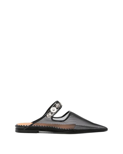 Toga Black Studs-Embellishment Mules