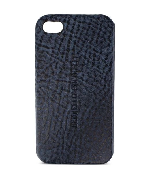 Brunello Cucinelli Blue Textured Phone-Case for men
