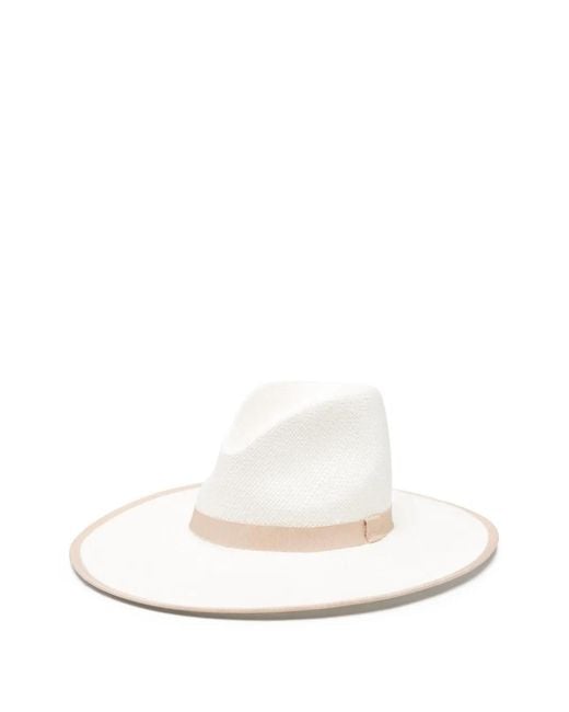 Max Mara White Ribbon Trim Hat