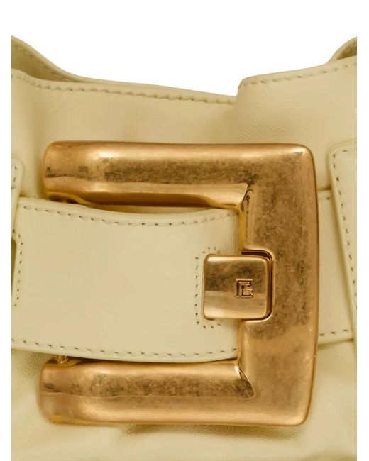 Balmain Metallic Mini Anthem Shoulder Bag
