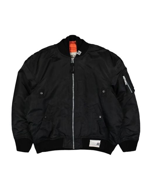 Maison Mihara Yasuhiro Black Triple Layered Flight Jacket for men