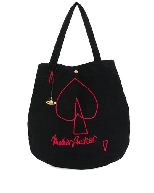 Vivienne Westwood Motherfucker Round Shopper Black