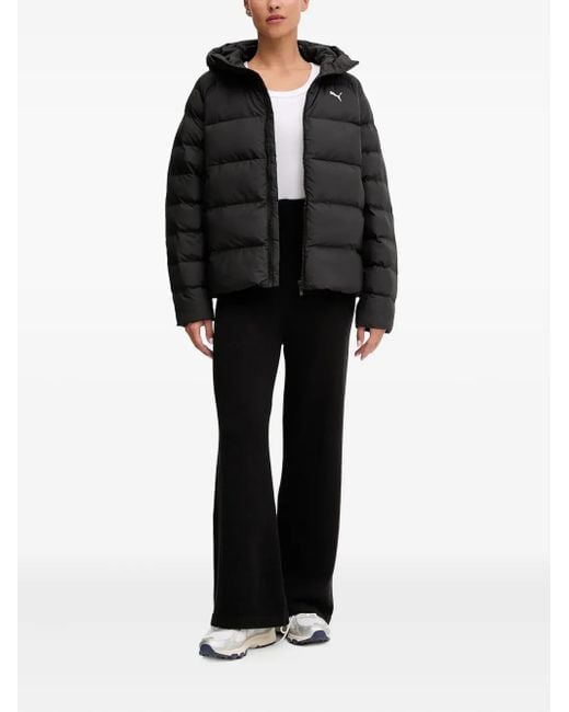 PUMA Black Hooded Puffer Jacket