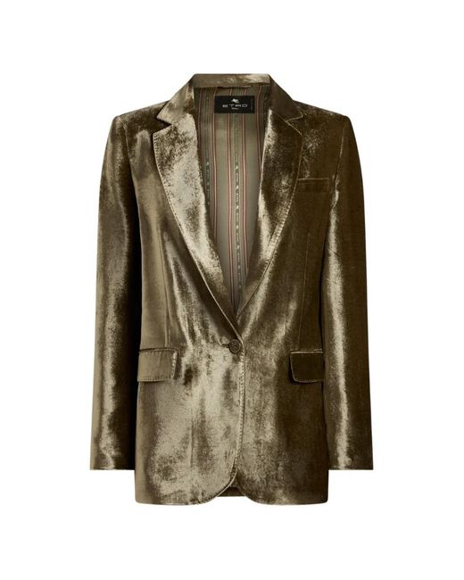 Etro Fluwelen Jack in het Green