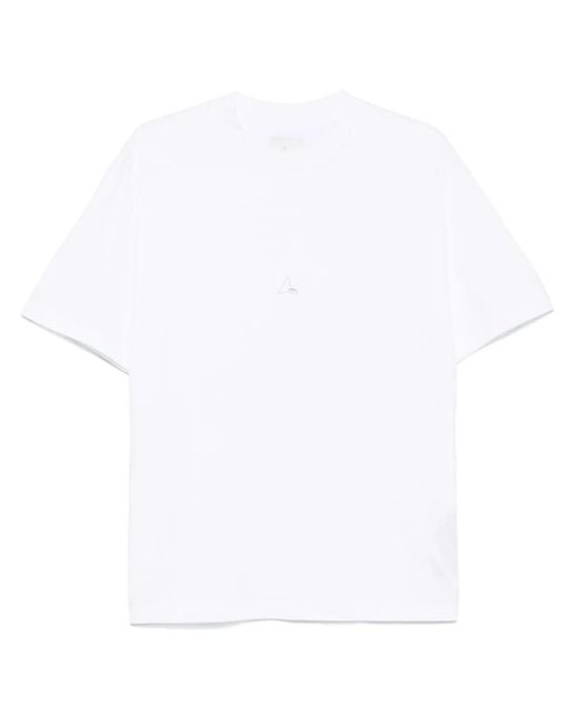 Roa White Logo T-Shirt for men