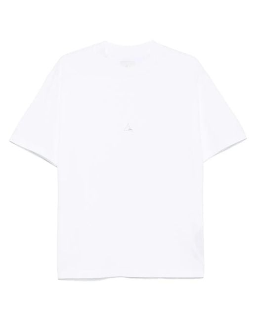 Roa White Logo T-Shirt for men