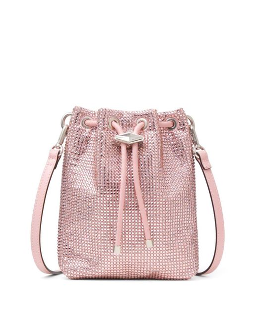 Jimmy Choo Pink Mini Bon Bon Bucket Bag