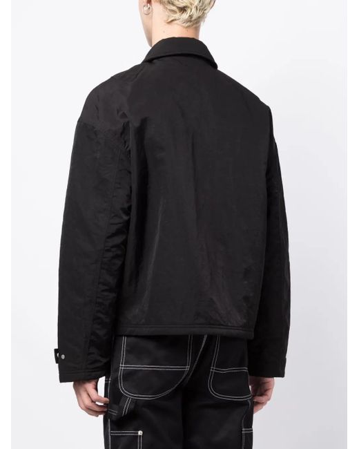 Represent Black Long-Sleeve Shirt Jacket for men