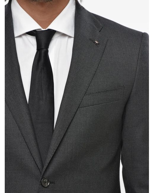 Corneliani Gray Bird's Eye Virgin-Wool Suit for men