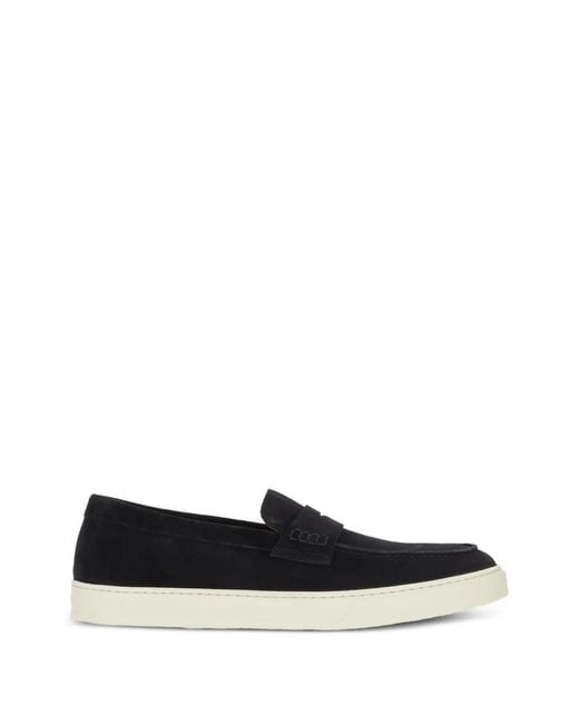 Doucal's White Suede Slip-On Loafers for men
