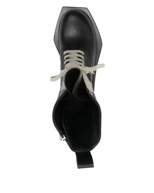 Rick Owens Laceup Turbo Cyclops Boot in Black for Men | Lyst