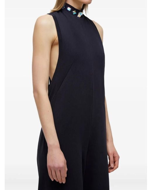 Osklen Blue Jumpsuit Mit Kristallen
