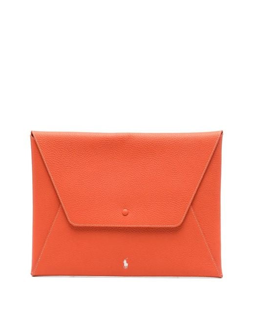 Polo Ralph Lauren Orange Envelope Purse
