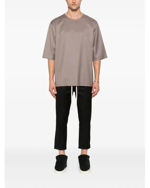Hamza Black Drawstring Cuffed Trousers for men