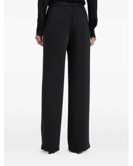 Herno Black Drawstring Elasticated-Waist Trousers
