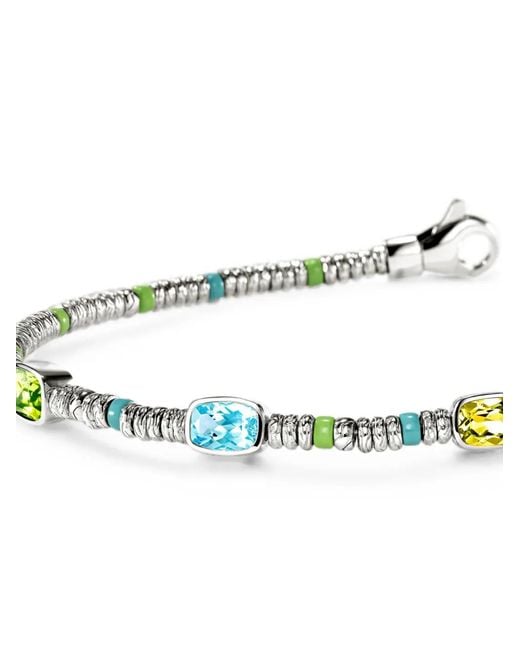 John Hardy White Heishi Multi-Stone Bracelet