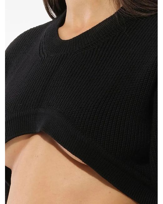 Givenchy Black Podium Cropped Sweater
