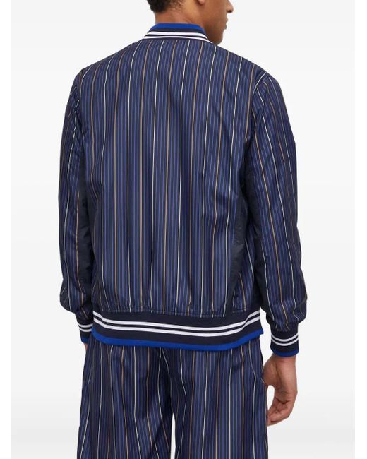 Fila Blue Striped Logo Jacket for men