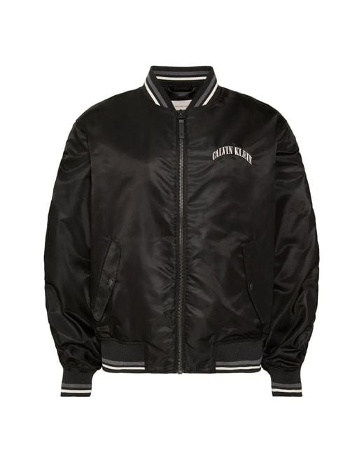 Calvin Klein Black Veste Bomber Heritage Classic for men
